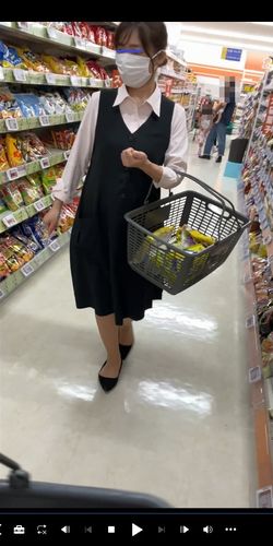 スーパーマーケットで盗撮された妊婦